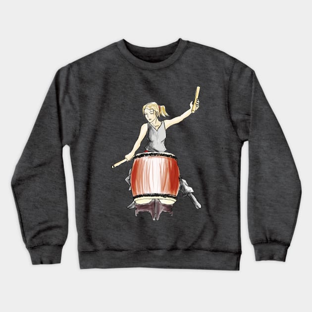 Taiko drummer Crewneck Sweatshirt by LittleUki